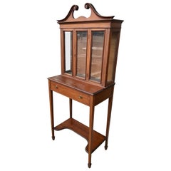 Antique Collectors Cabinet / Vitrine