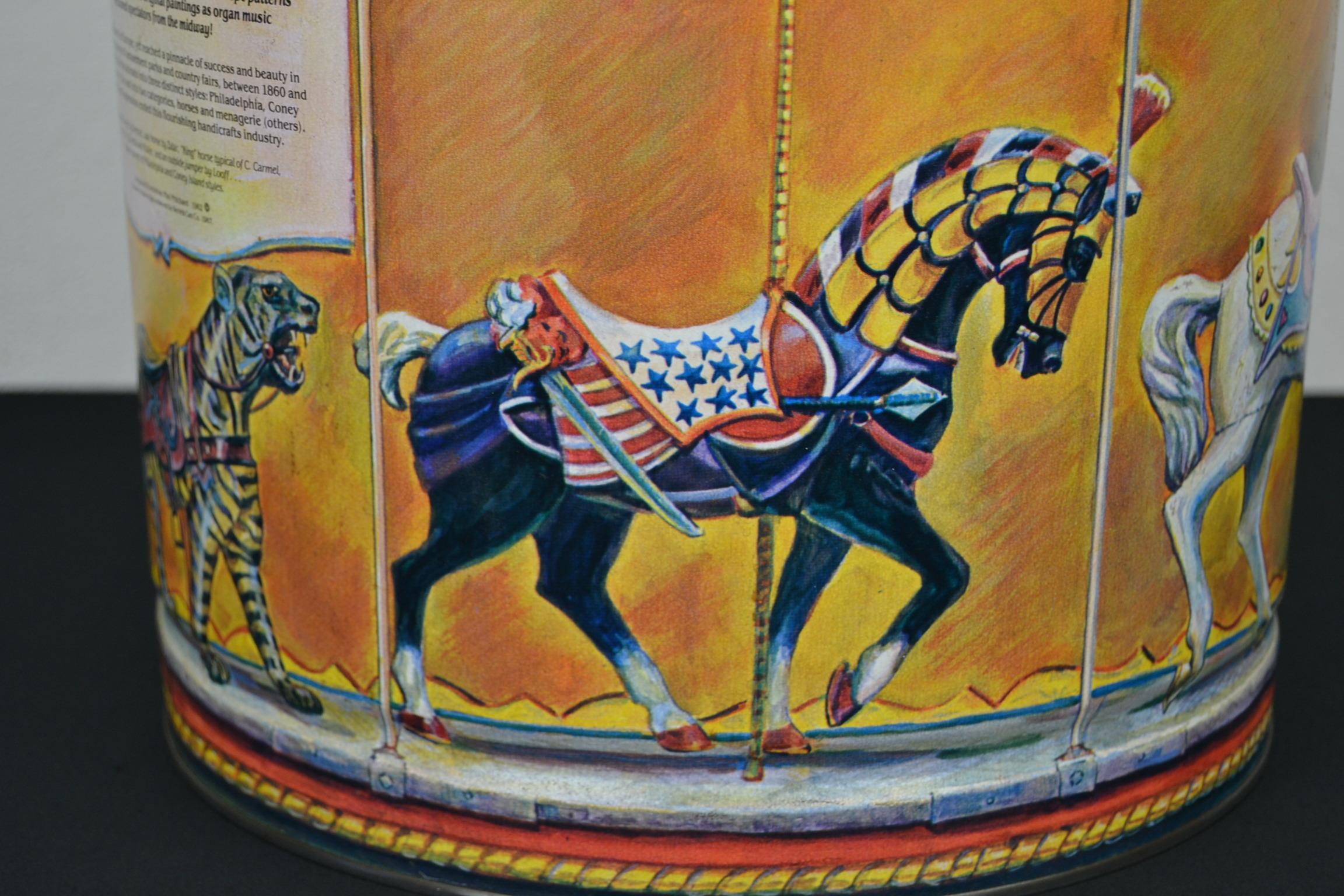 Collector's Carousel Tin, Mari Pritchard, 1982 For Sale 2