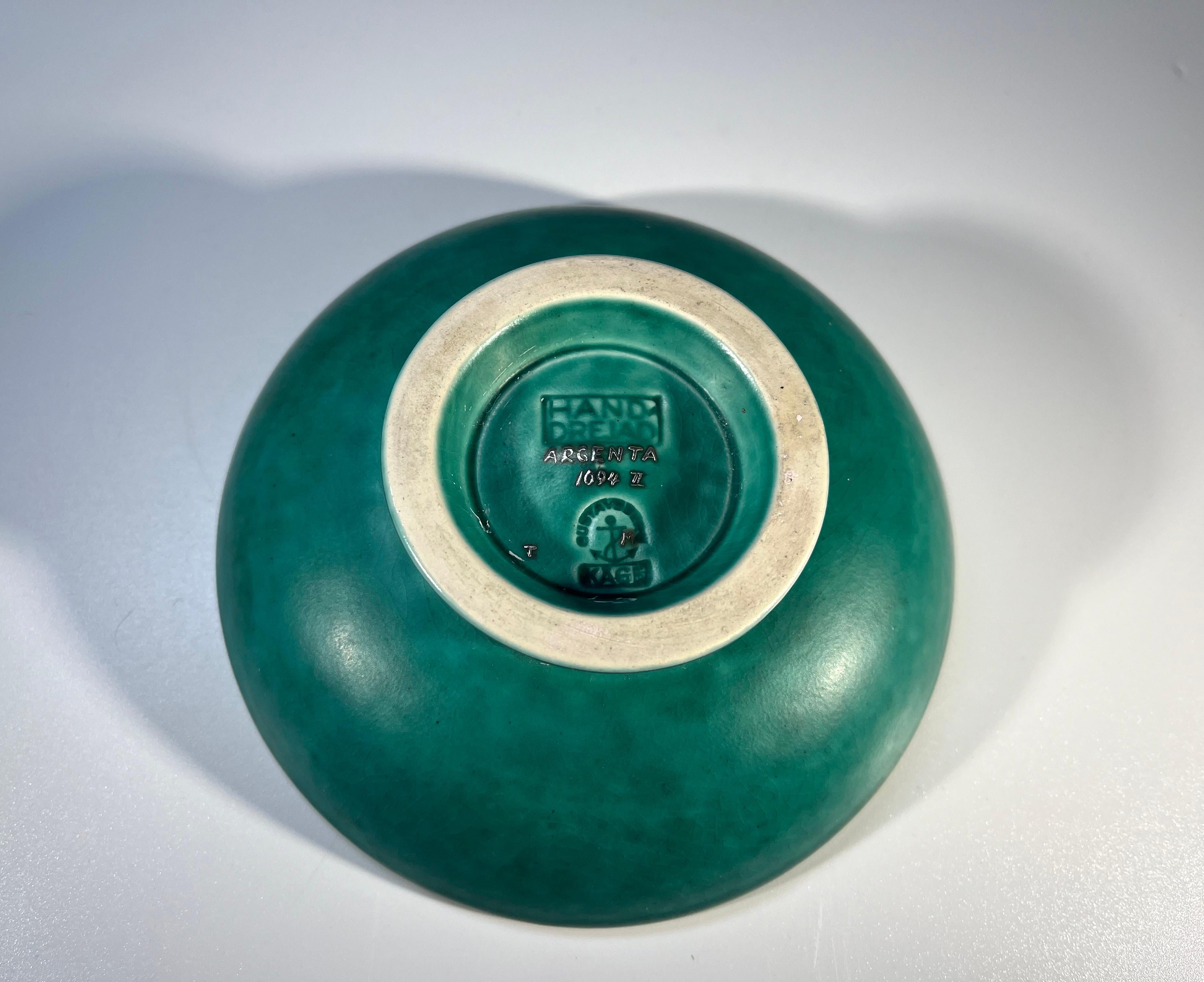 Piatto da collezione con scarabeo esotico Wilhelm Kage, ARGENTA, Gustavsberg, Svezia c1943 in vendita 2