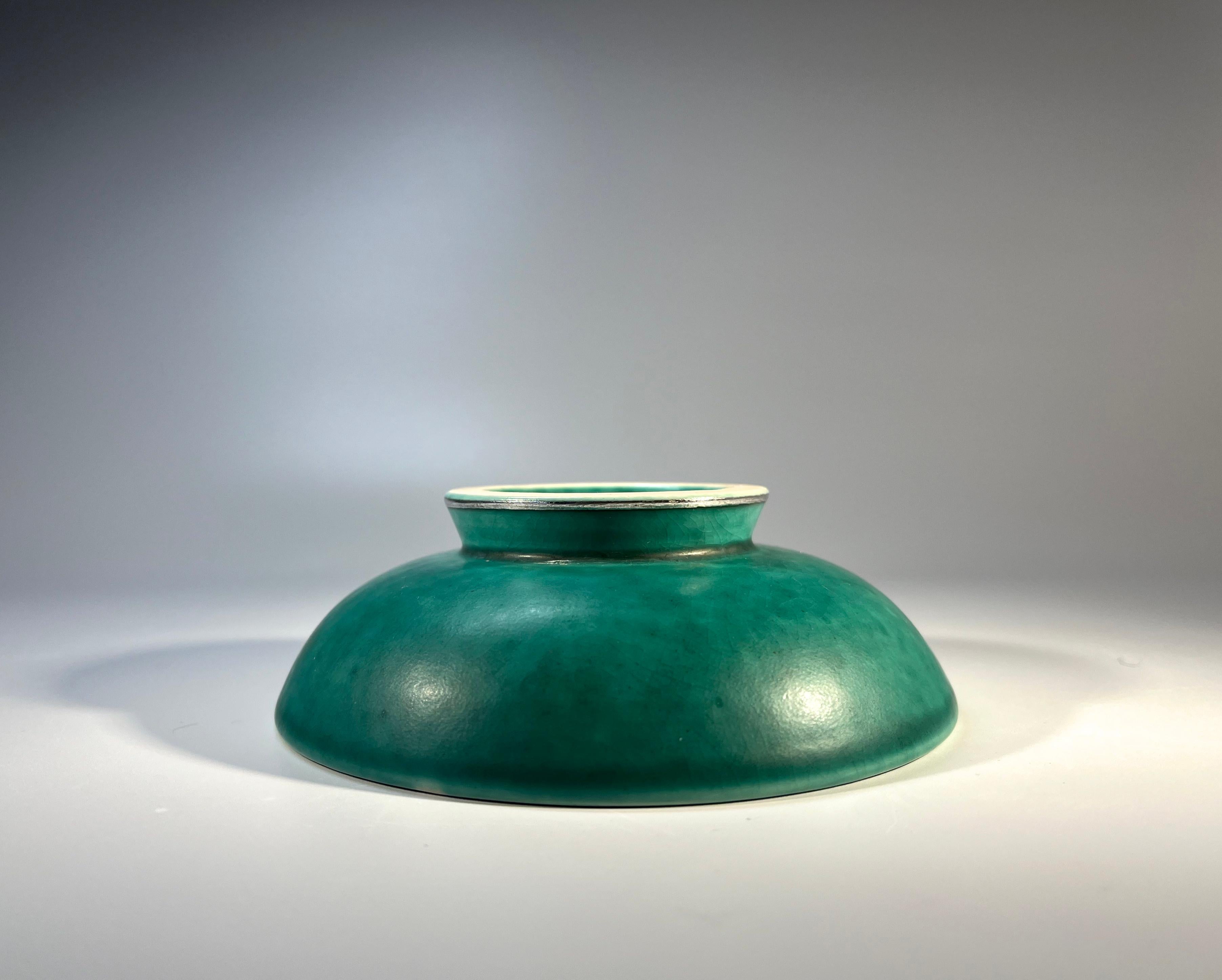 Piatto da collezione con scarabeo esotico Wilhelm Kage, ARGENTA, Gustavsberg, Svezia c1943 in vendita 1