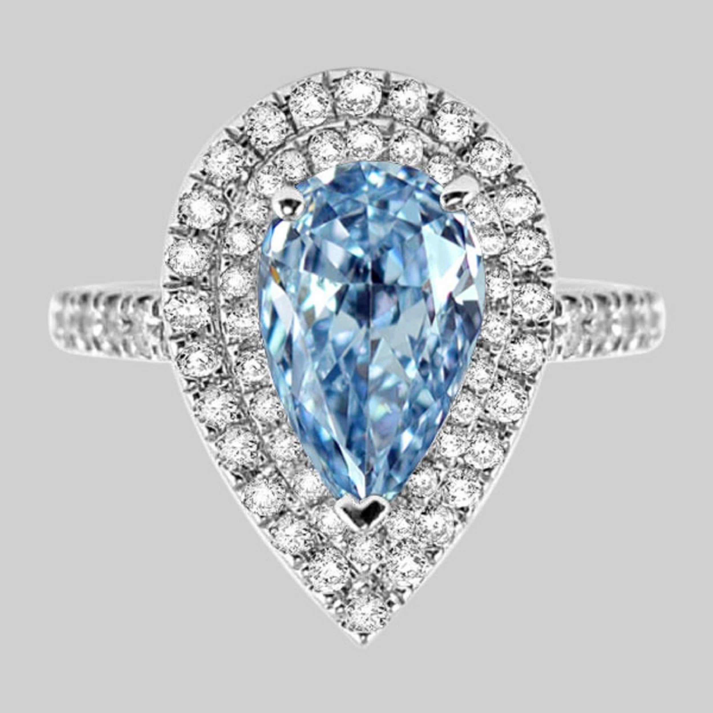 blue diamond ring price