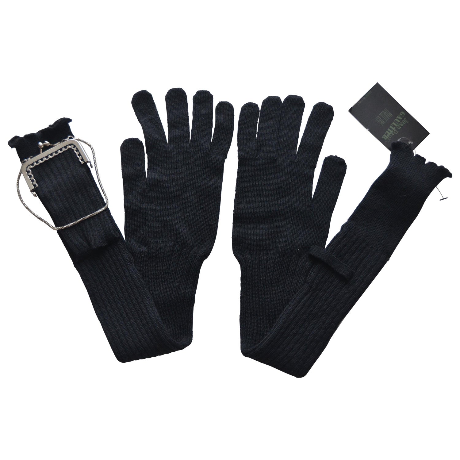 Chanel Runway Lambskin Gloves “THE LITTLE BLACK GLOVES” NEW at