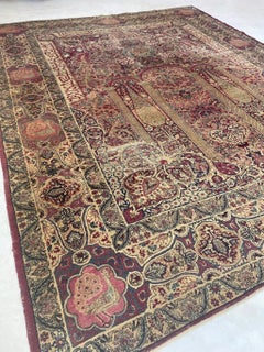 Collector's Royal Peacock Kerman Rug, c. 1900's