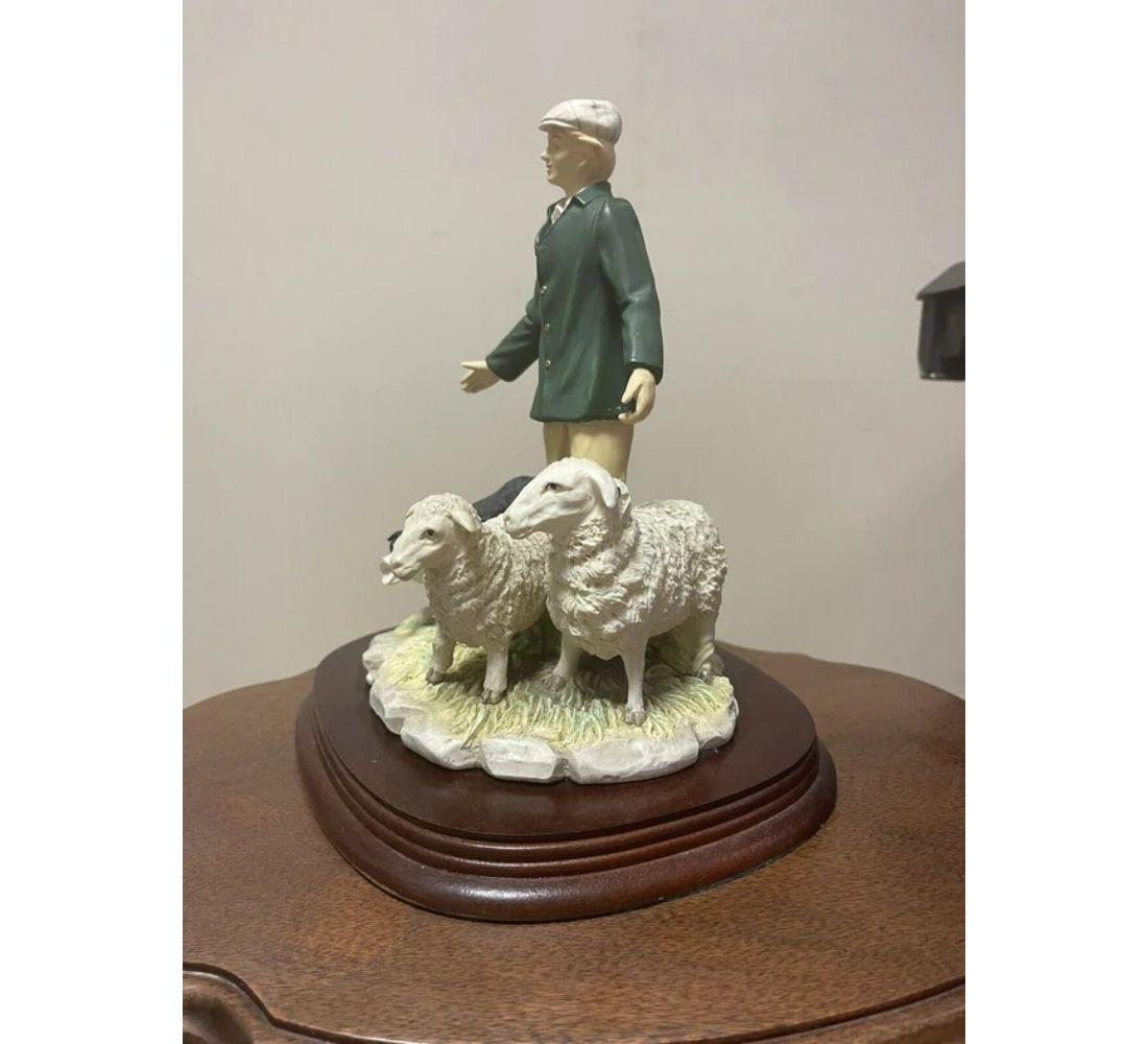 Hand-Crafted Collectors the Leonardo Collection ‘The Shepherd’ Figurine For Sale