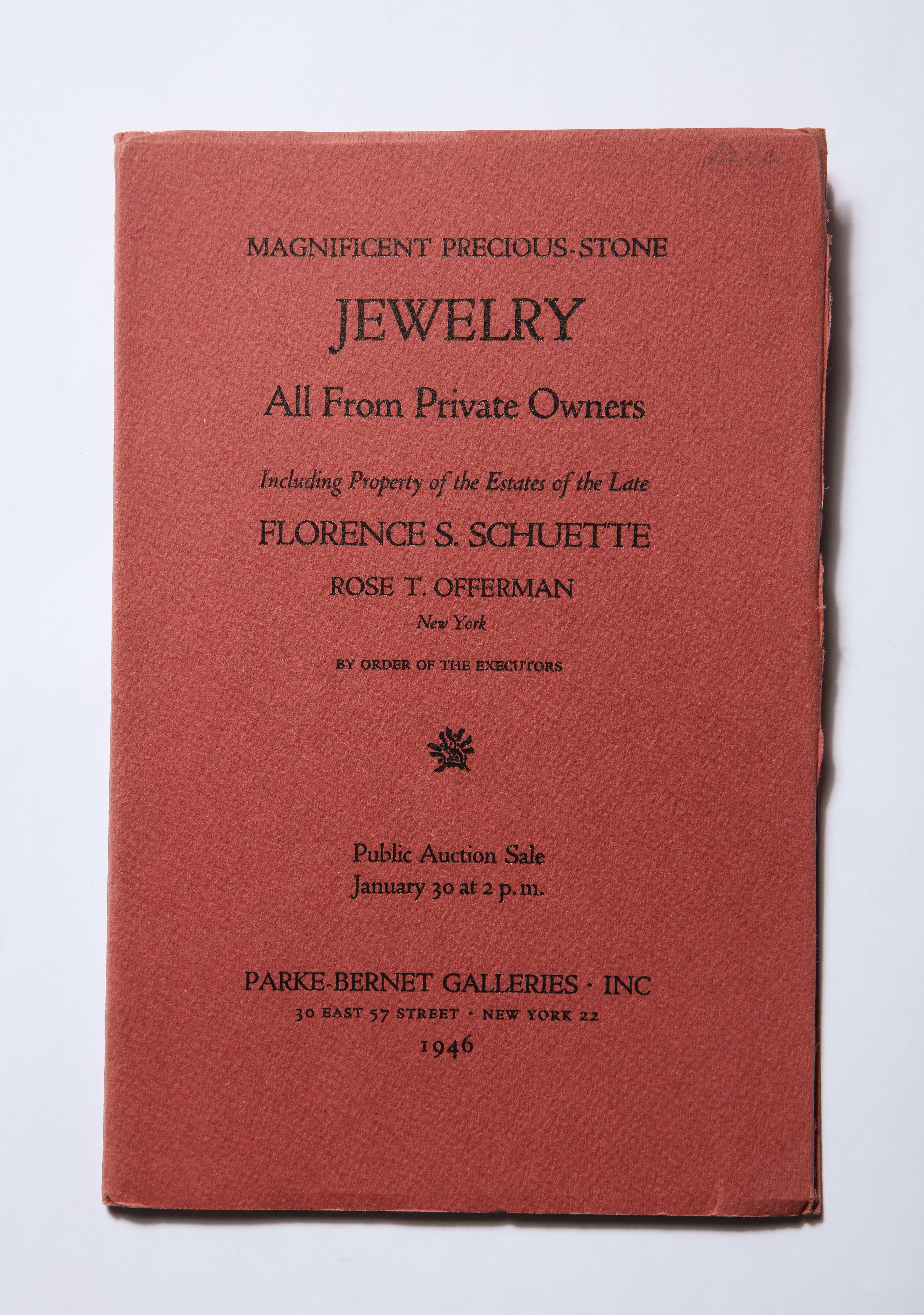 Collectors Vintage Sotheby Important Jewelry Auction Catalogs Cartier Art Deco For Sale 7