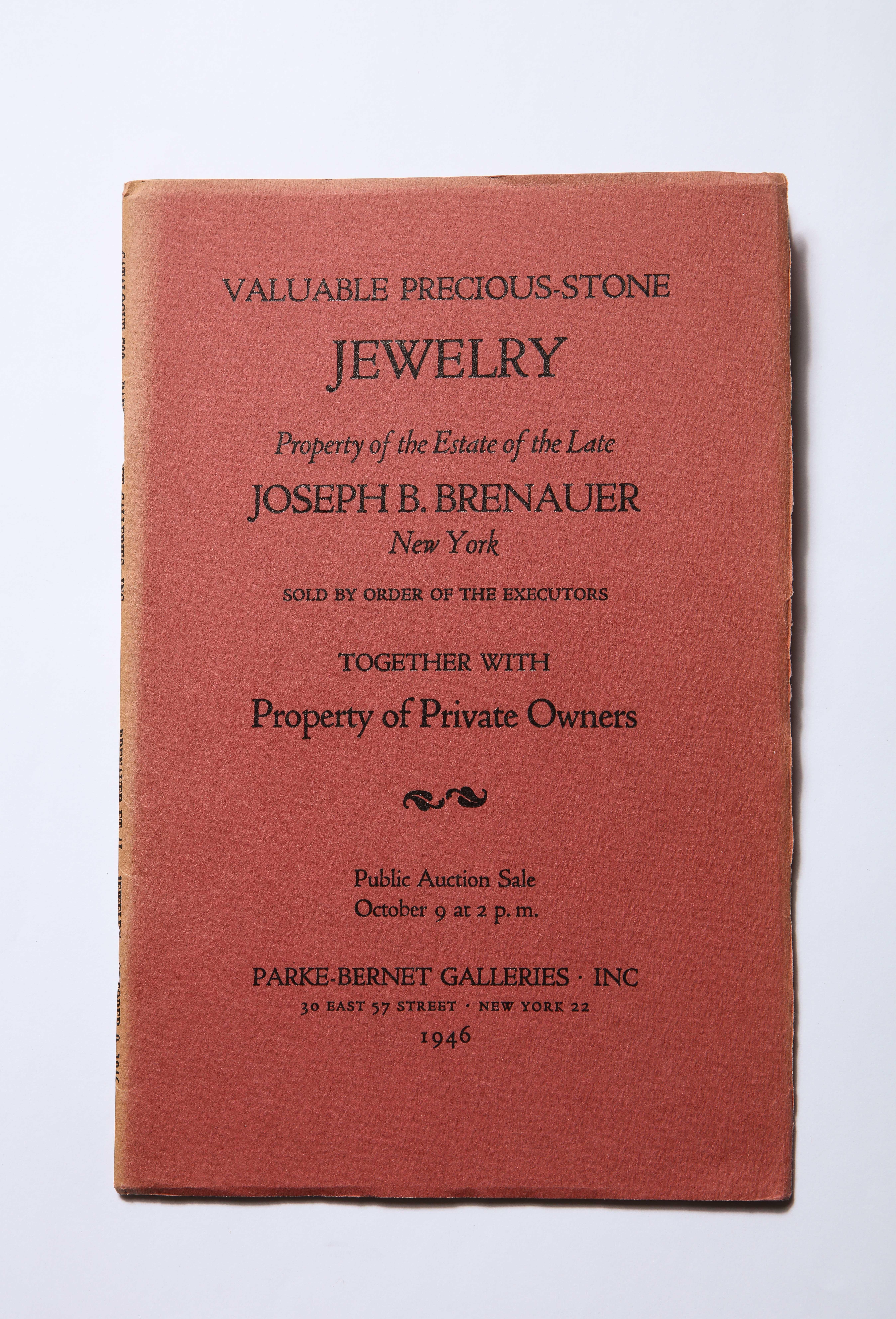 Collectors Vintage Sotheby Important Jewelry Auction Catalogs Cartier Art Deco For Sale 11