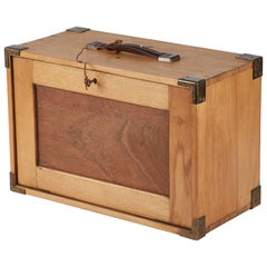 Collector's Wooden Cabinet from Late 19th Century England