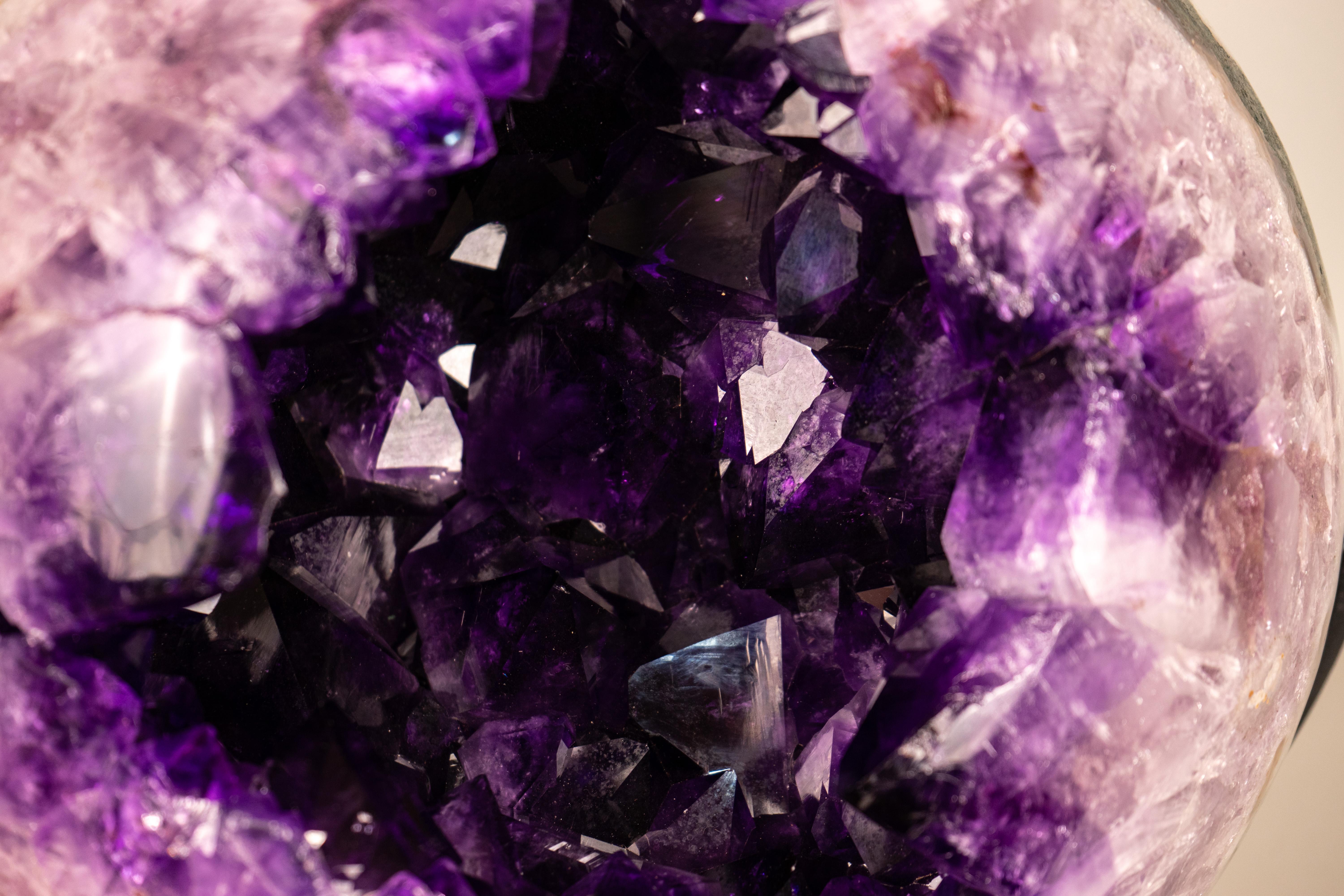Brazilian Collector’s XL Amethyst Sphere For Sale