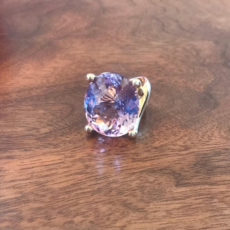 Colleen B. Rosenblat Amethyst Rose Gold Cocktail Ring For Sale at 1stDibs
