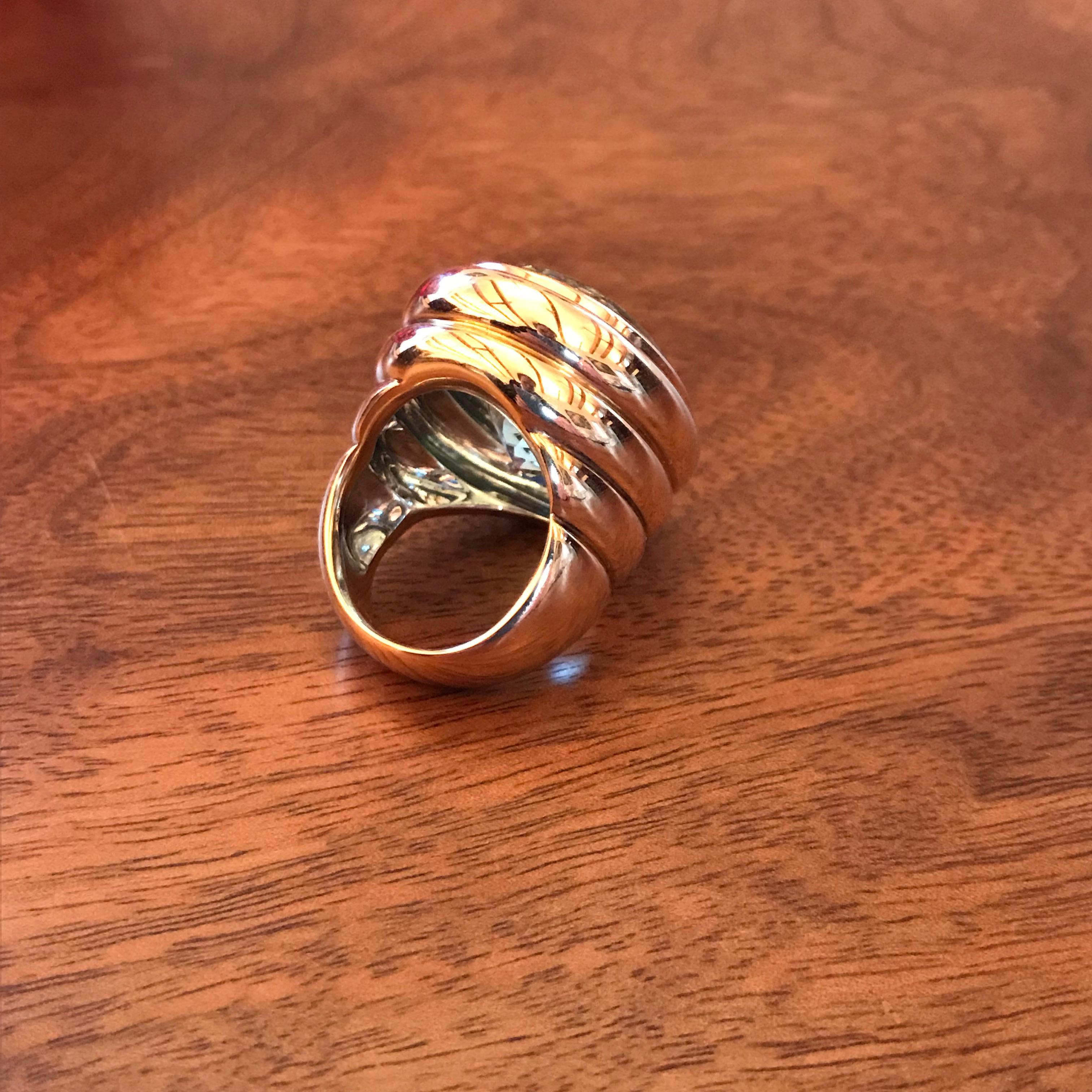 Women's Colleen B. Rosenblat beryl gold cocktail ring