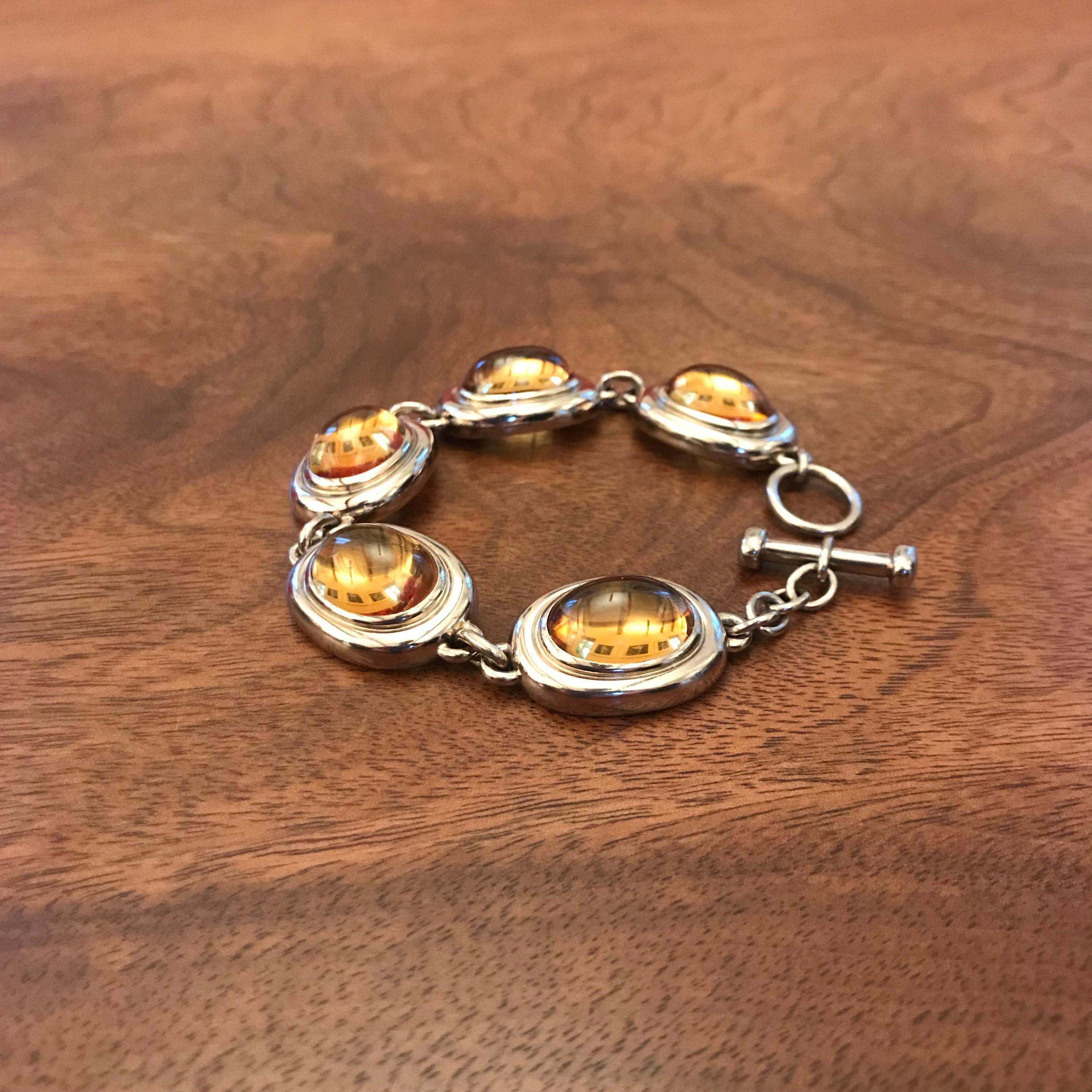 Women's Colleen B. Rosenblat Citrine Gold Bracelet For Sale