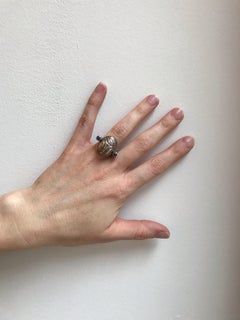 Colleen B. Rosenblat White Gold Scarab Ring