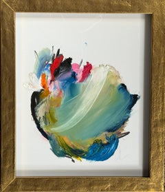 Awake by Colleen Leach, Contemporary Framed painting on paper