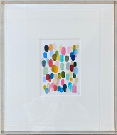 Better Days by Colleen Leach, Framed Abstract oil and pencil on paper