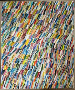 Good to be Alive by Colleen Leach, Large Framed Abstract Oil on Canvas