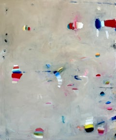 Mind Games by Colleen Leach, Large Abstract on canvas, Framed