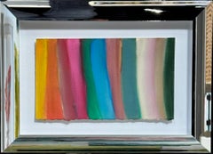 Quiet Knowing by Colleen Leach, Framed paper abstract painting, Colorful