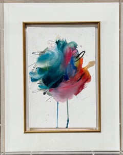 Socialyte Day by Colleen Leach, Acrylic Framed Abstract Painting on Paper