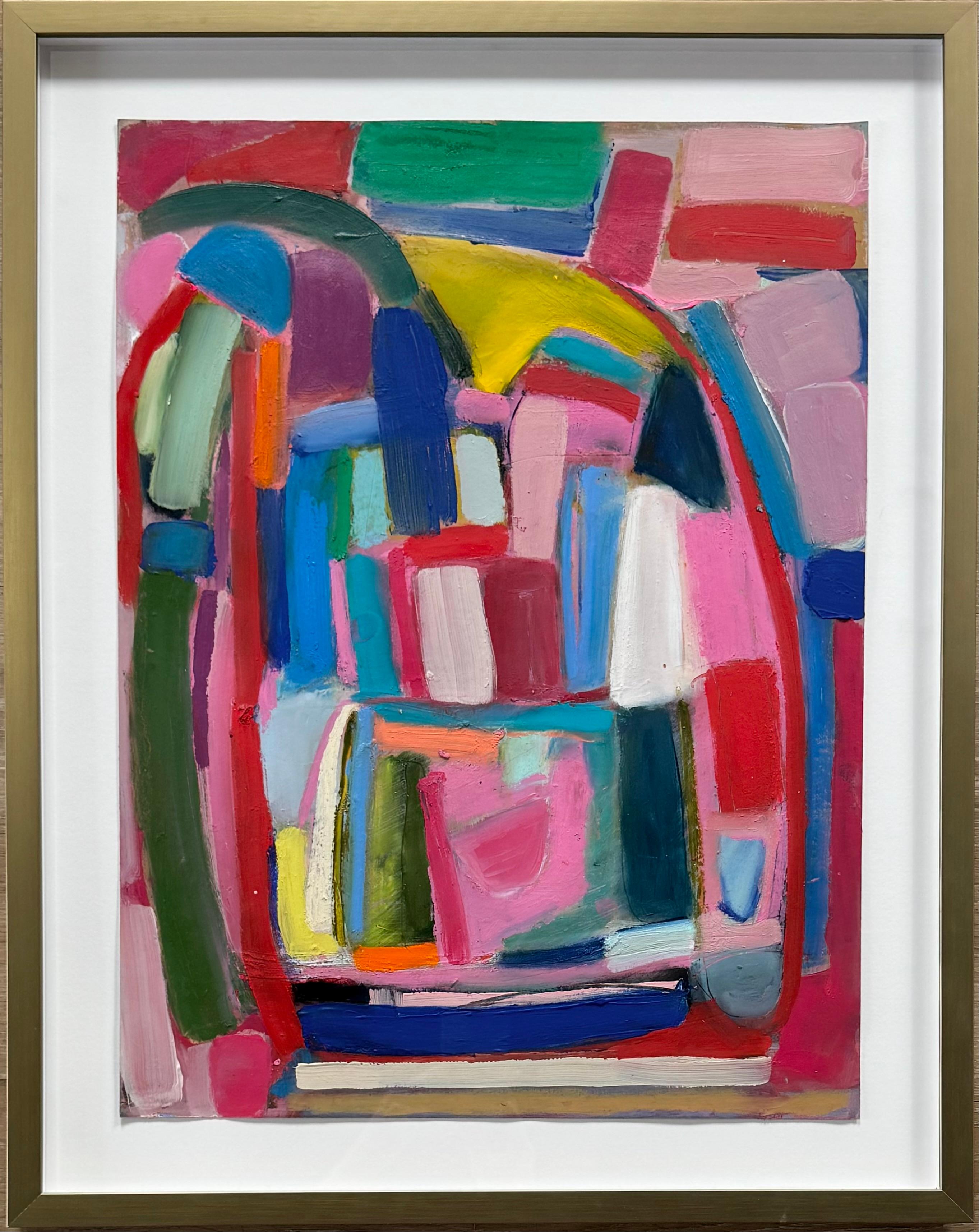 Colleen Leach – "Tacos on Tuesdays" (29 x 23 in) – Mixed Media on Paper

Infuse your space with the playful energy of Tacos on Tuesdays, a vibrant 29 x 23-inch mixed-media artwork by contemporary artist Colleen Leach. This one-of-a-kind painting on