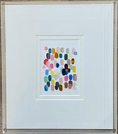 Wishful Thinking by Colleen Leach, Framed Abstract oil and pencil on paper
