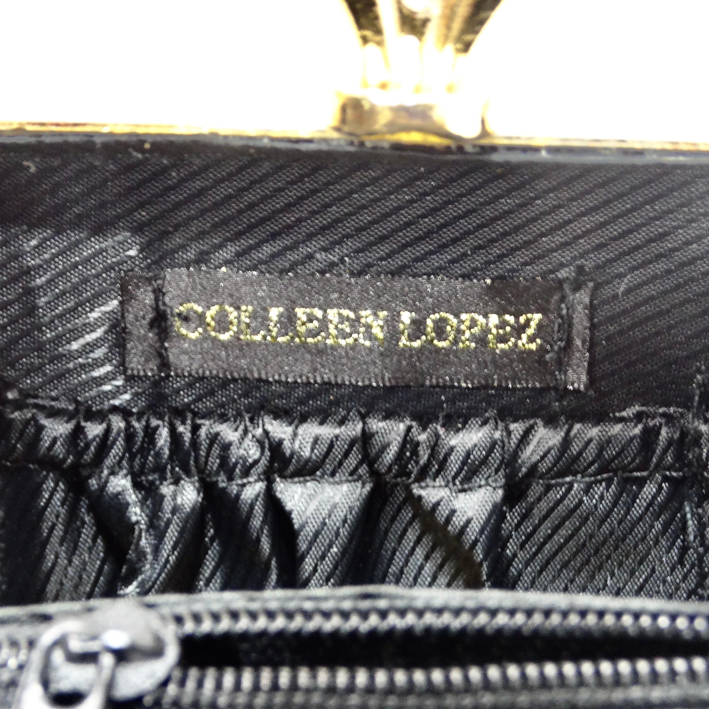 Colleen Lopez Pink and Gold Plated Minaudière Bag  5