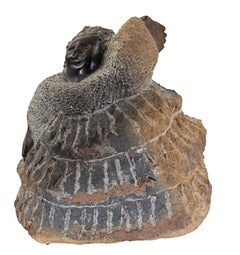 African Female Figure Stone Sculpture Contemporary Shona Expressionism Signed