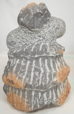 Original-Skulptur „Coming From the Fields“ aus Shona-Stein von Colleen Madamombe