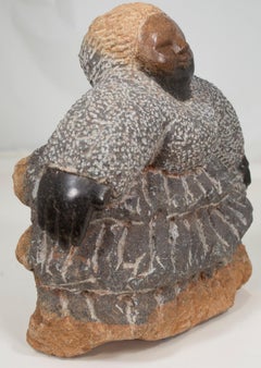 Original-Skulptur „Exercising“ aus Shona-Stein:: signiert von Colleen Madamombe