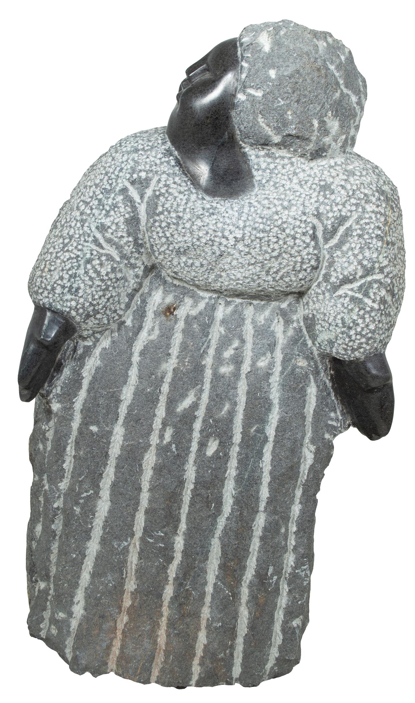 Sculpture originale de grand-mère en pierre Shona signée par Colleen Madamombe en vente 1