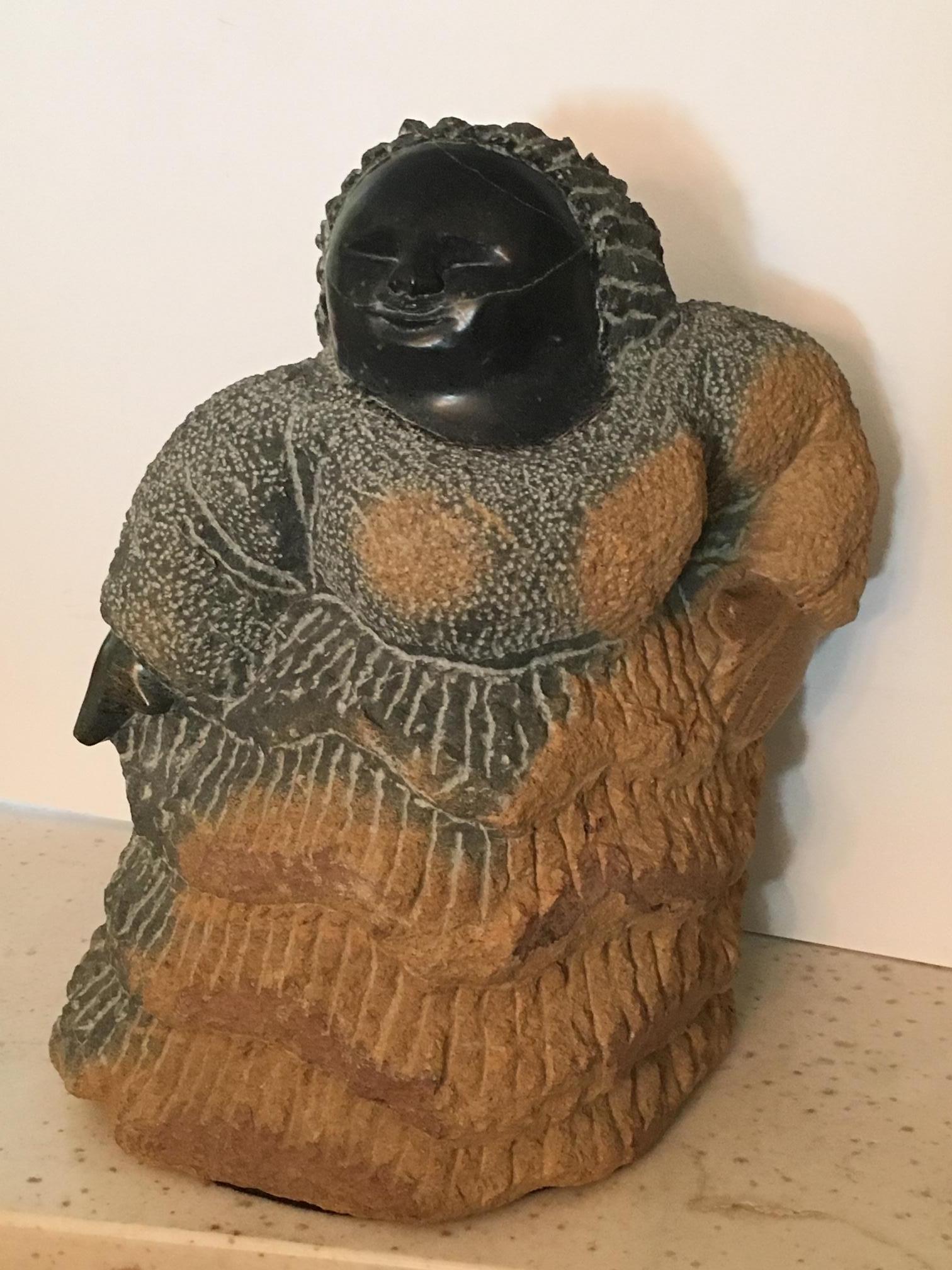 Colleen Madamombe Figurative Sculpture - Native Woman