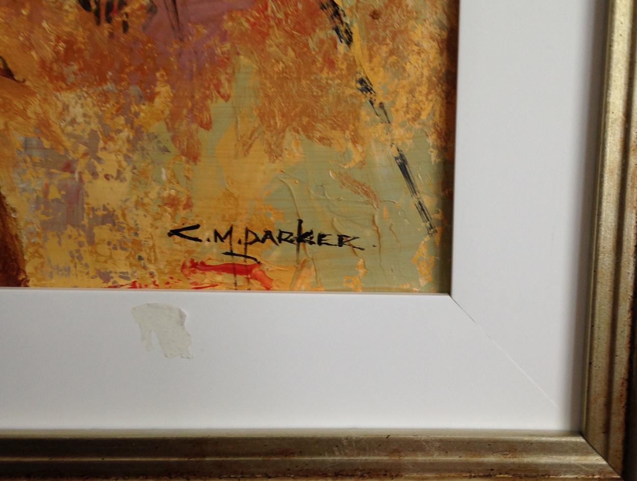 Colleen M. Parker (1944-2008) Australia, emús y cuervos, óleo sobre tabla, firmado abajo a la derecha.

Se educó en el P.L.C. Pymble, estudió arte en la escuela pero, por lo demás, fue en gran medida una artista autodidacta.

La obra de Parker