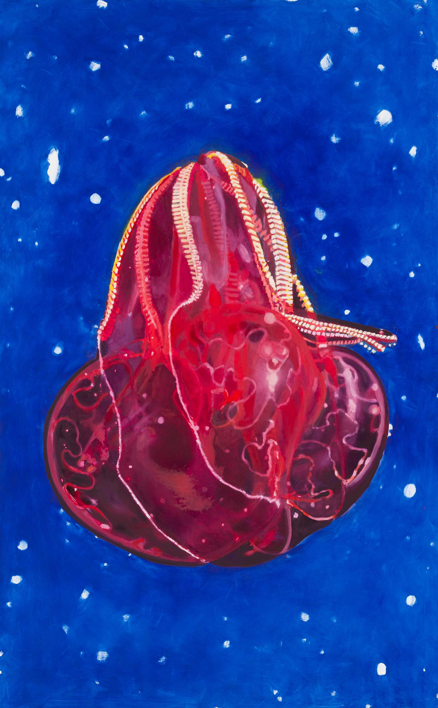 Figurative Painting de Colleen Wolstenholme - Jalea de Peine de Barriga Sangrienta