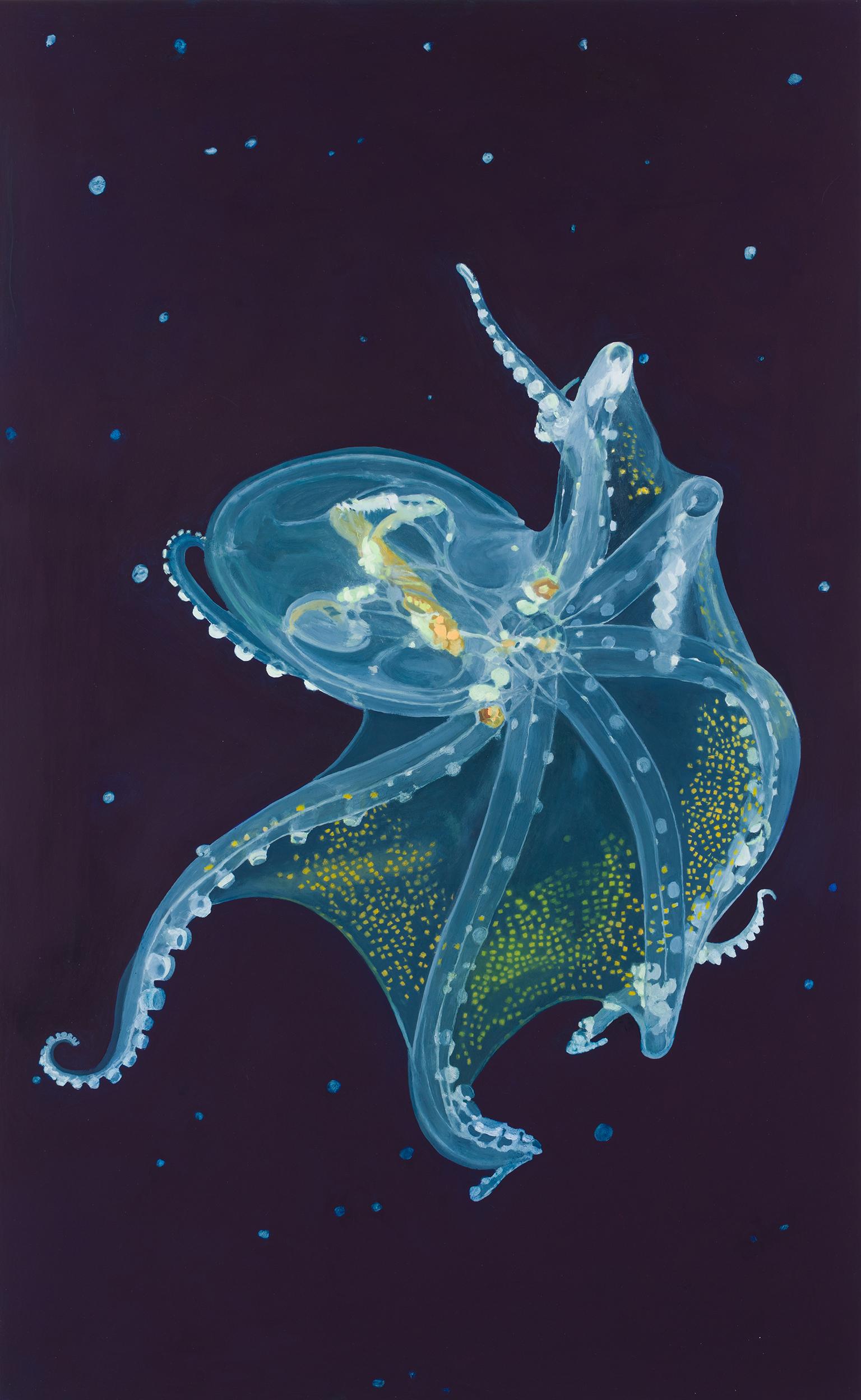 Figurative Painting di Colleen Wolstenholme - Polpo di vetro