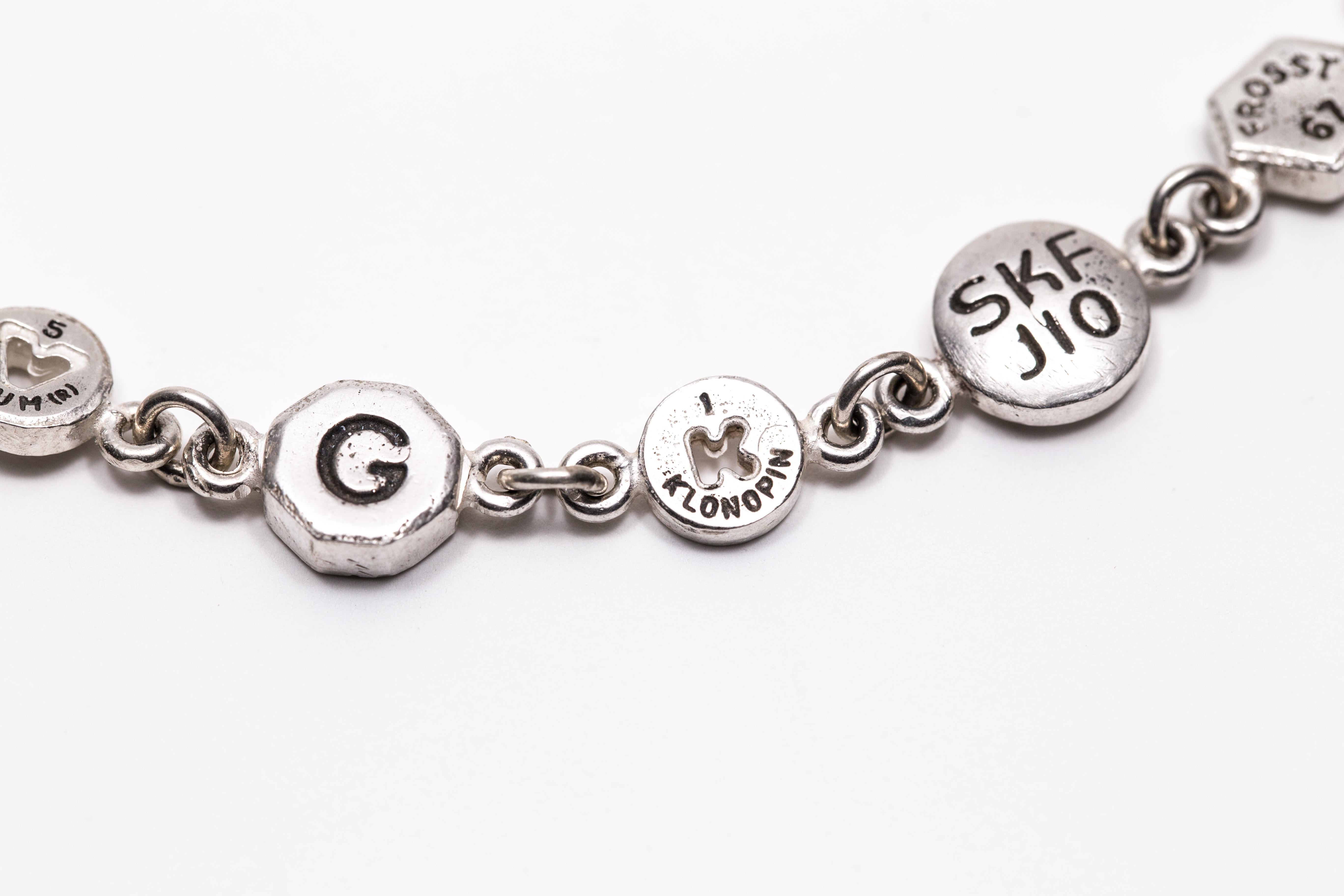 Untitled (10 Charm Bracelet, Mixed) - Sculpture by Colleen Wolstenholme