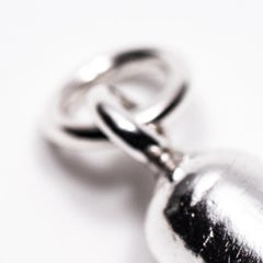 Untitled Pendant (Prozac) Silver Sculpture, Contemporary, 2010+