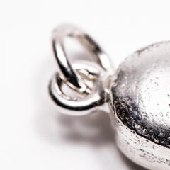 Untitled Pendant Sculpture of Psychotropic Pill, Silver, Contemporary