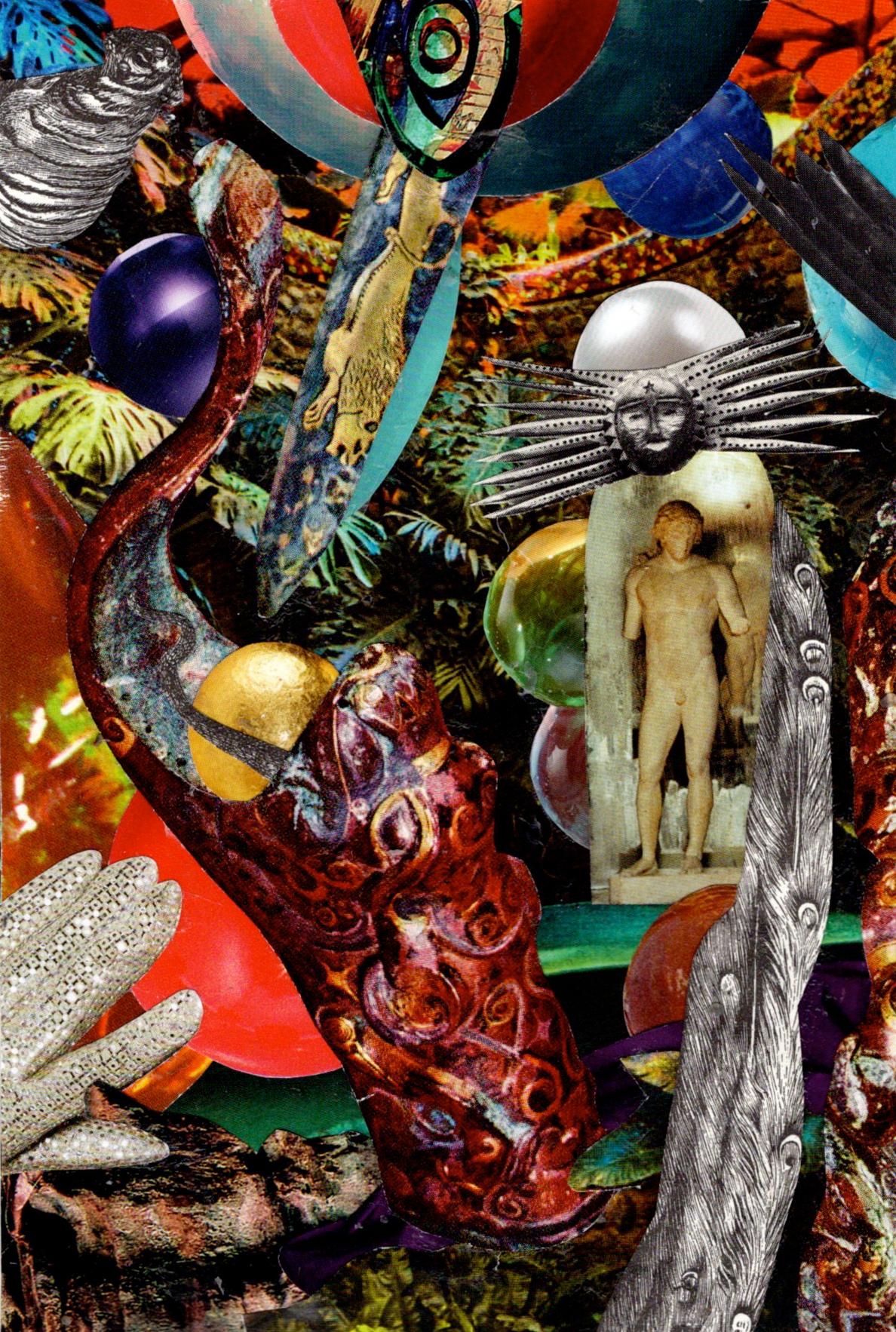 Ra : collage work of art - Mixed Media Art by Collen Cunningham