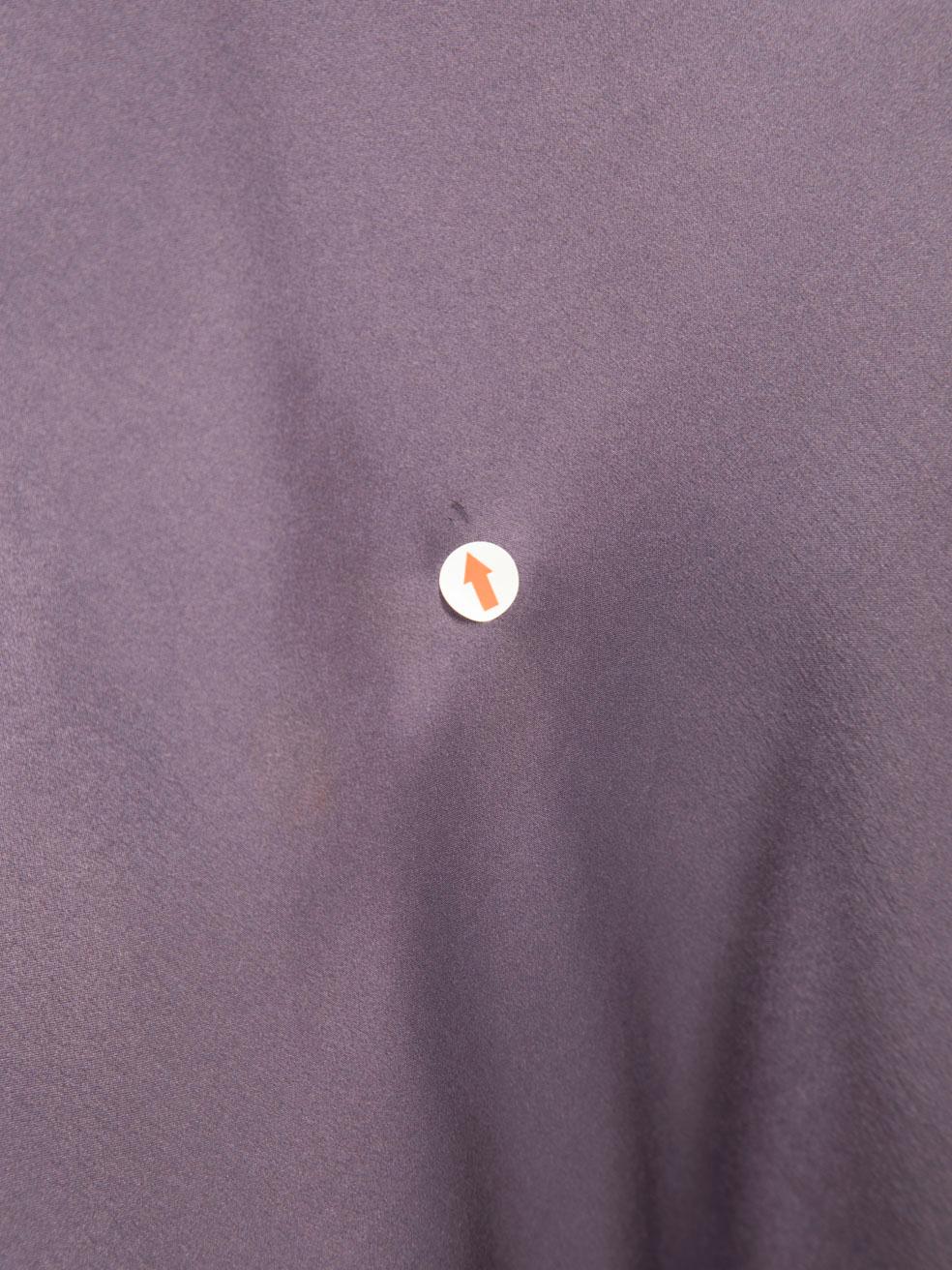 Collette Dinnigam Lila Seiden Midikleid mit Verzierungen Größe L im Angebot 1