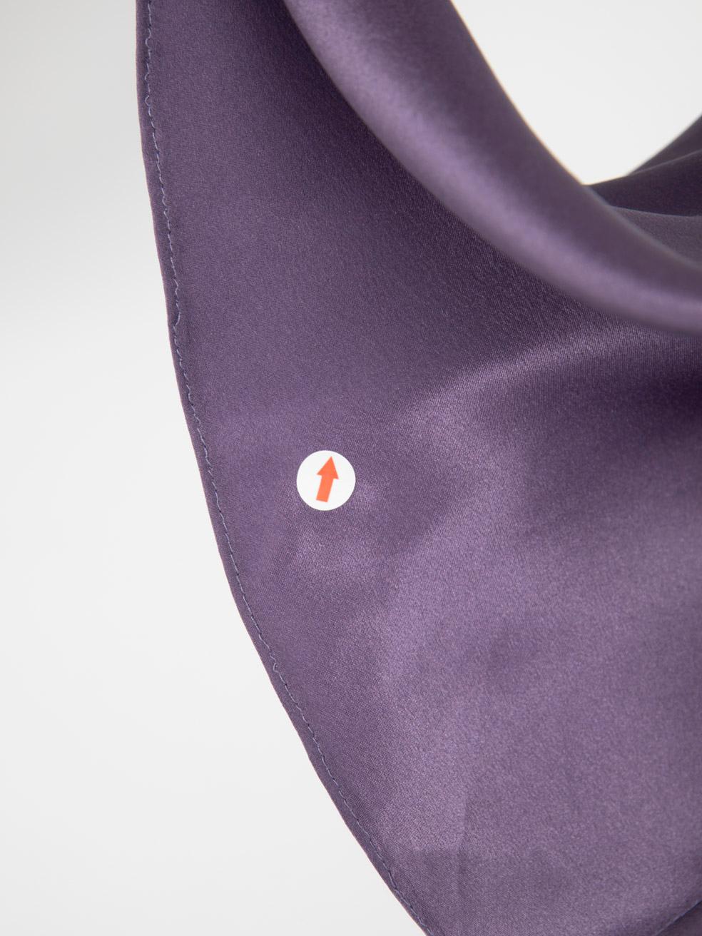 Collette Dinnigam Lila Seiden Midikleid mit Verzierungen Größe L im Angebot 4