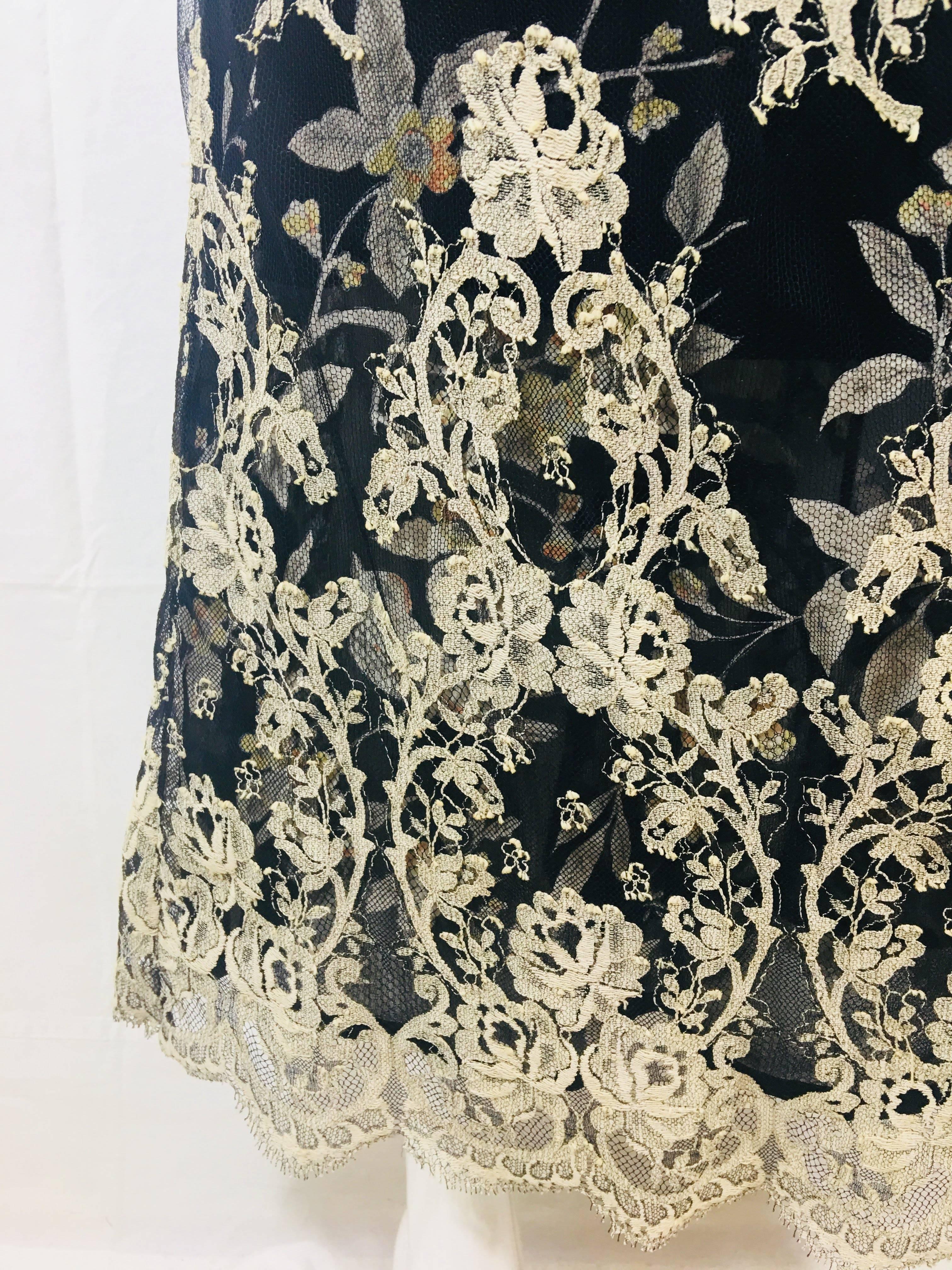 Collette Dinnigan Sheer Dress with Slip In Excellent Condition In Bridgehampton, NY
