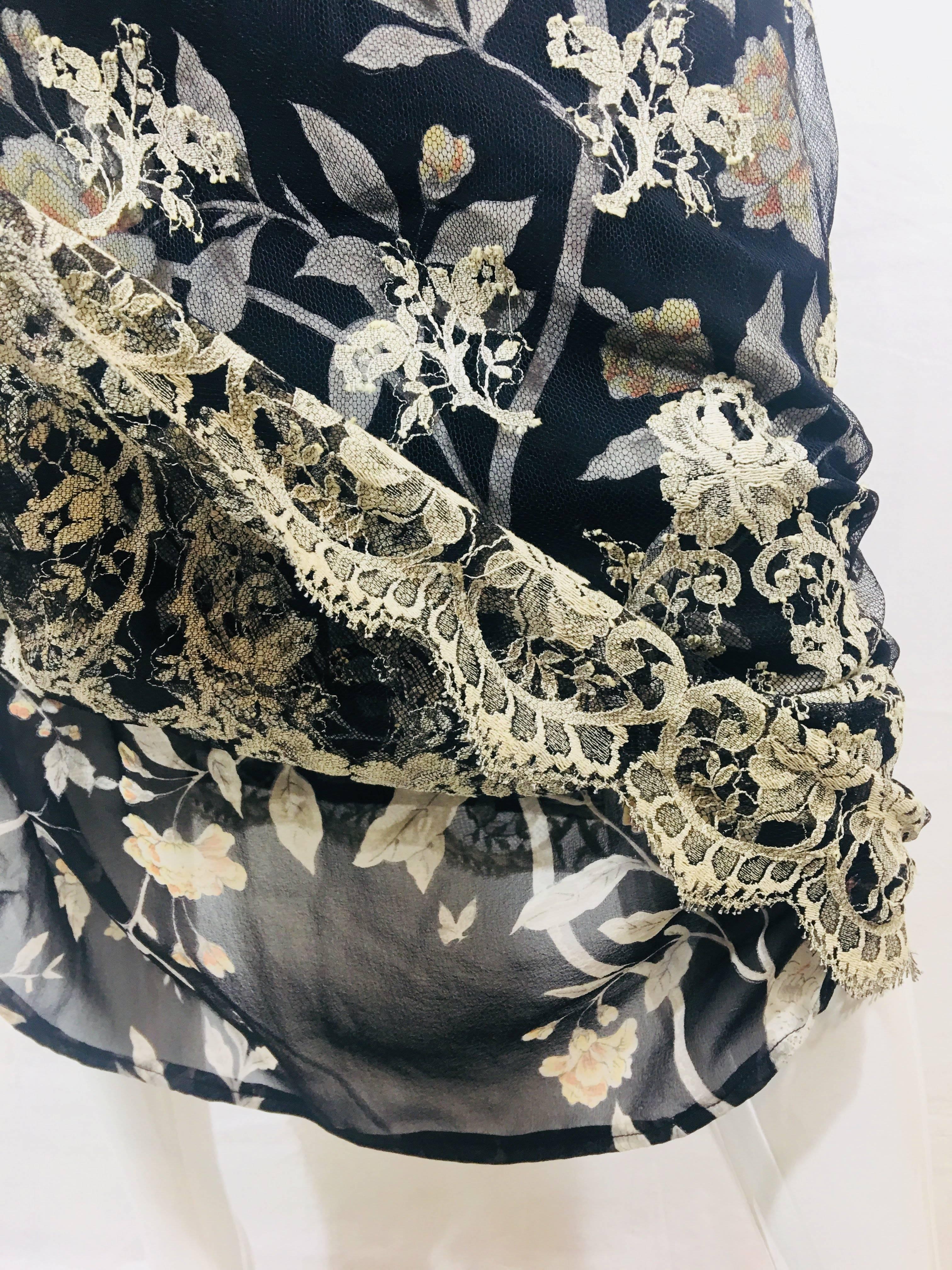 Collette Dinnigan Sheer Dress with Slip 1