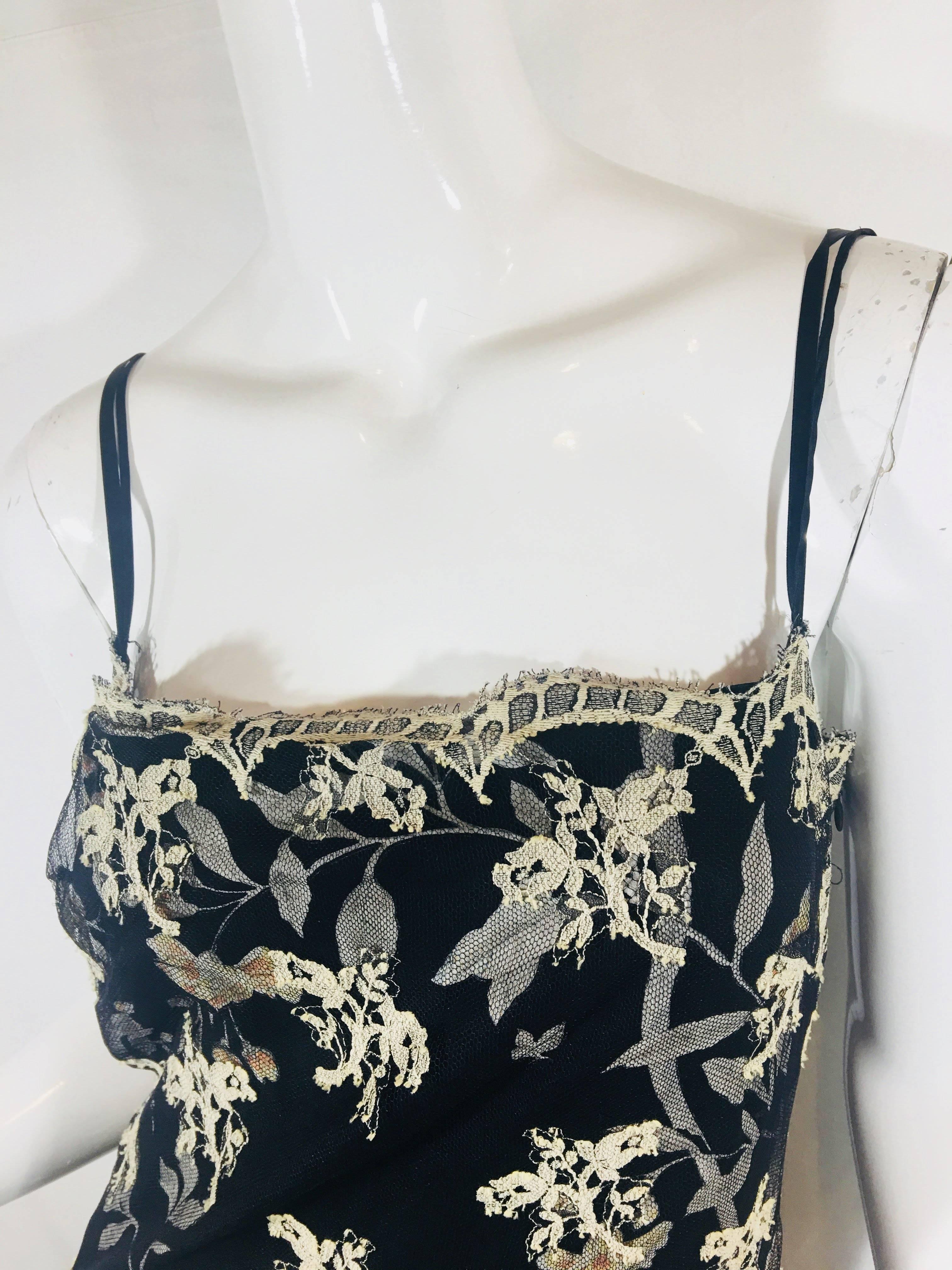 Collette Dinnigan Sheer Dress with Slip 2