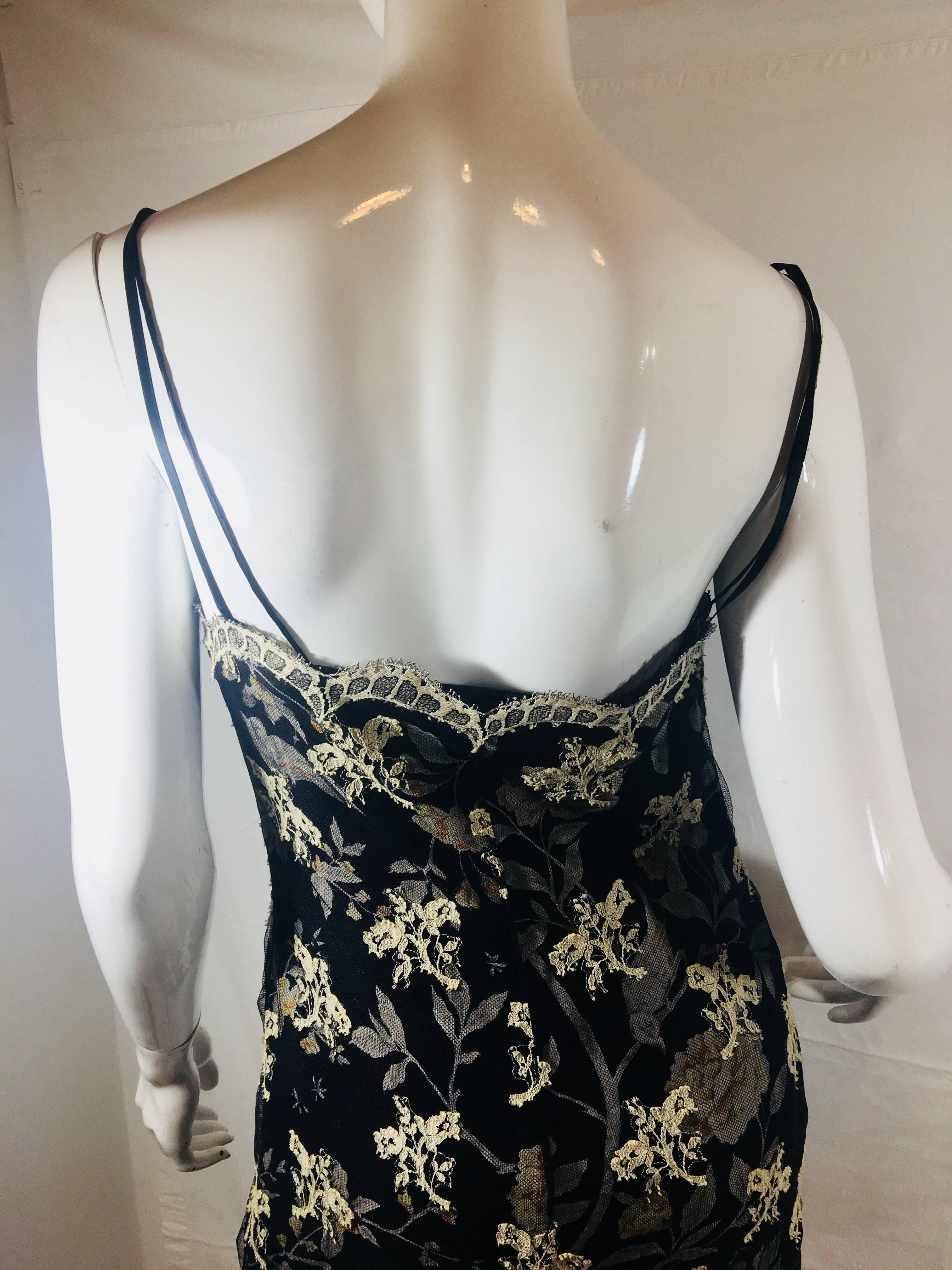 Collette Dinnigan Sheer Dress with Slip 3