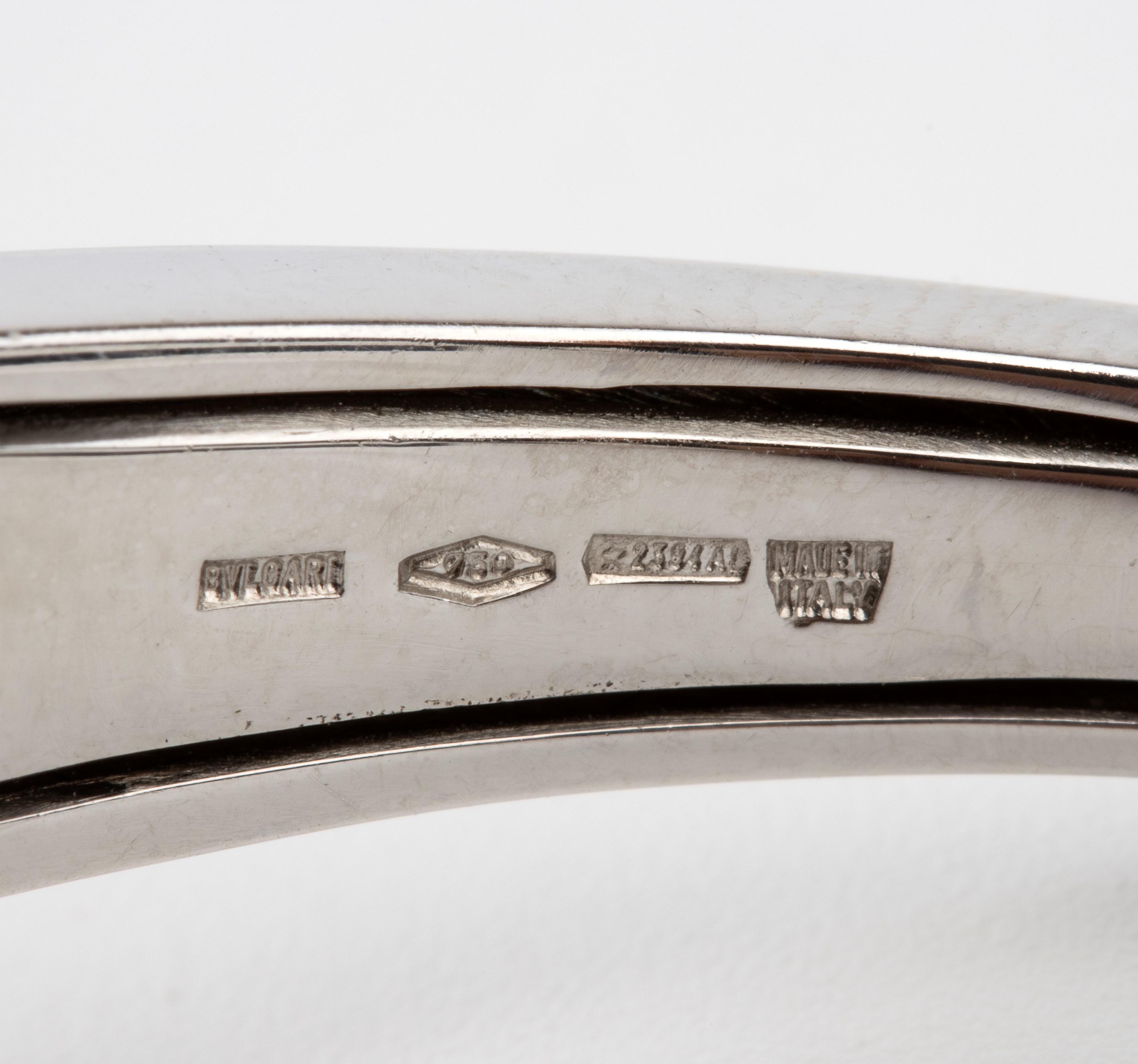 Astral Collection  gold bracelet
In 18k white gold, circular geometric patterns depicting a galaxy. 
Signed BVLGARI. 
