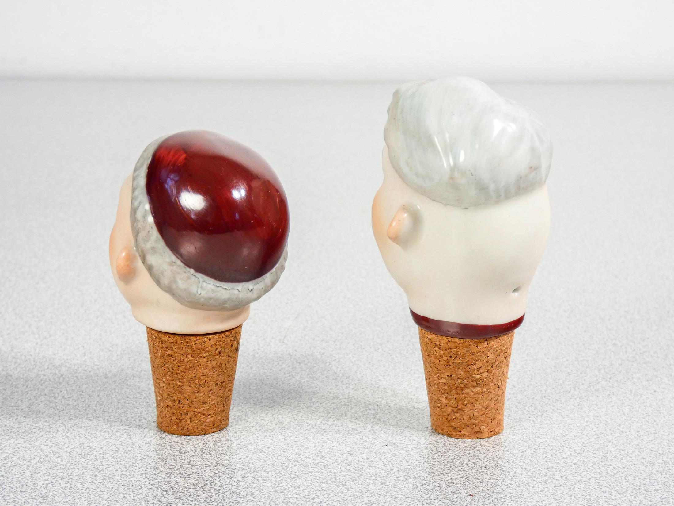 WAGNER & APEL collection of four porcelain and cork stopper-versions For Sale 4