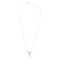 Collier Art déco en platine et diamants