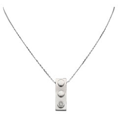 Collier Bricc, en or blanc 18 carats et diamants