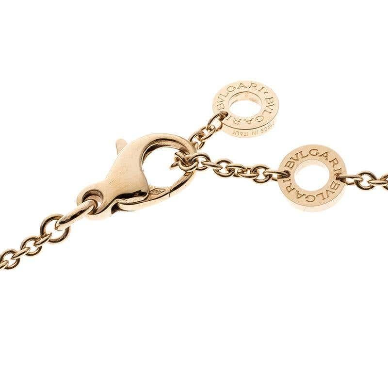 BULGARI - Diva's Dream necklace in pink gold and diamonds In New Condition For Sale In PARIS, FR