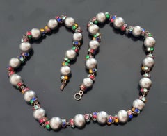 Old CHANEL necklace, Louis Rousselet pearls, rhinestones, vintage from the 40s