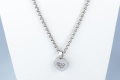 Collier Chopard en oder Blanc 18 Karat